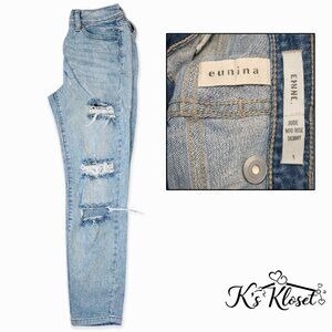 Distressed Eunina Skinny Jeans